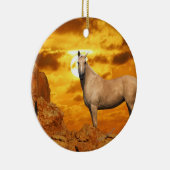 Fantasie-Pferde: Berg Keramik Ornament (Rechts)