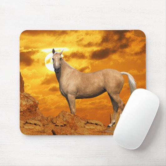 Fantasie-Pferde: Berg Mousepad (Mit Mouse)