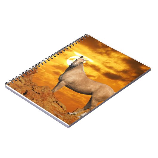 Fantasie-Pferde: Berg Notizblock (Linke Seite)