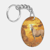 Fantasie-Pferde: Berg Schlüsselanhänger (Vorderseite links)