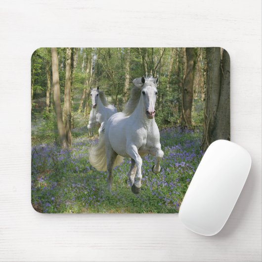 Fantasie-Pferde: Bluebell-Holz Mousepad (Mit Mouse)