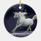 Fantasie-Pferde: Einhorn Keramikornament (Hinten)