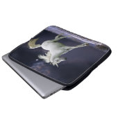 Fantasie-Pferde: Einhorn Laptopschutzhülle (Vorne Knopf)