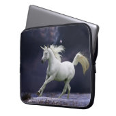 Fantasie-Pferde: Einhorn Laptopschutzhülle (Vorderseite Links)