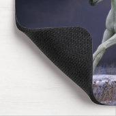 Fantasie-Pferde: Einhorn Mousepad (Ecke)