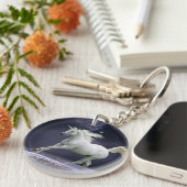 Fantasie-Pferde: Einhorn Schlüsselanhänger (Vorderseite rechts)