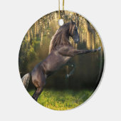 Fantasie-Pferde: Kriegers-Prinz Keramikornament (Links)