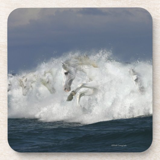 Fantasie-Pferde: Meer Untersetzer (Vorderseite)