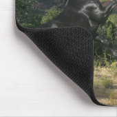 Fantasie-Pferde: Schwarze Magie Mousepad (Ecke)