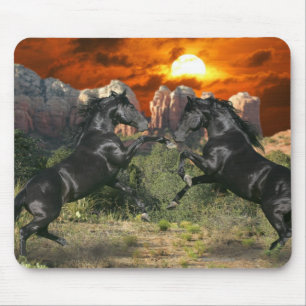 Fantasie-Pferde: Schwarze Magie Mousepad