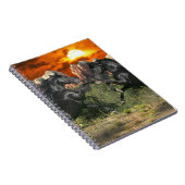 Fantasie-Pferde: Schwarze Magie Notizblock (Rechte Seite)