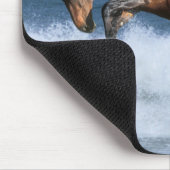 Fantasie-Pferde: Selle Francais u. Meer Mousepad (Ecke)