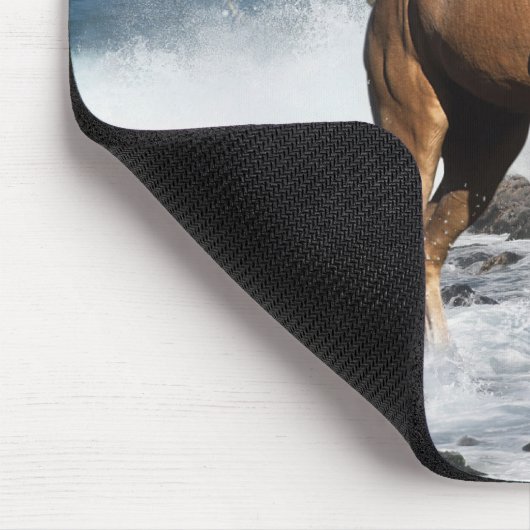 Fantasie-Pferde: Sommer-Spritzen Mousepad (Ecke)