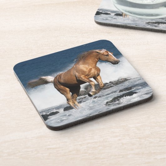 Fantasie-Pferde: Sommer-Spritzen Untersetzer (Linke Seite)