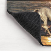 Fantasie-Pferde: Sonnenuntergang Mousepad (Ecke)