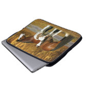 Fantasie-Pferde: Stute u. Fohlen Laptopschutzhülle (Vorne Knopf)