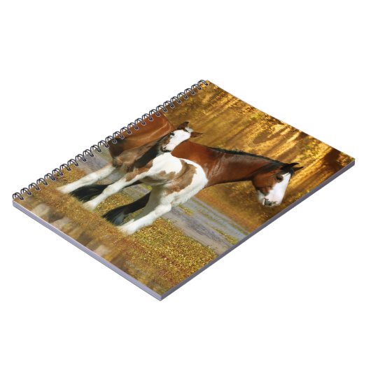 Fantasie-Pferde: Stute u. Fohlen Notizblock (Linke Seite)