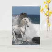 Fantasie-Pferde: Südliche Meere Karte (Gelbe Blume)