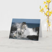 Fantasie-Pferde: Südliche Meere Karte (Gelbe Blume)