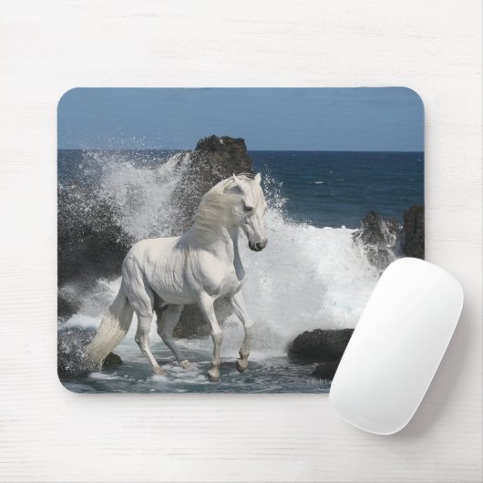 Fantasie-Pferde: Südliche Meere Mousepad (Mit Mouse)