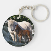 Fantasie-Pferde: Wasserfall Schlüsselanhänger (Rückseite)