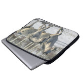 Fantasie-Pferde: Winter-Märchenland Laptopschutzhülle (Vorne Knopf)