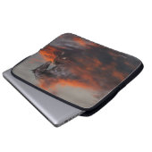Fantasie-Pferde: Wolken Laptopschutzhülle (Vorne Knopf)