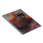 Fantasie-Pferde: Wolken Notizblock (Rechte Seite)