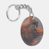 Fantasie-Pferde: Wolken Schlüsselanhänger (Vorderseite links)