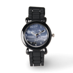 Fantasie-Pferdepersonalisierte Namensmädchen-Uhr Armbanduhr