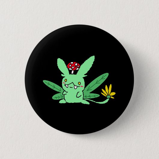 Fantasie-Pflanzen-Kreatur  Button (Vorderseite)