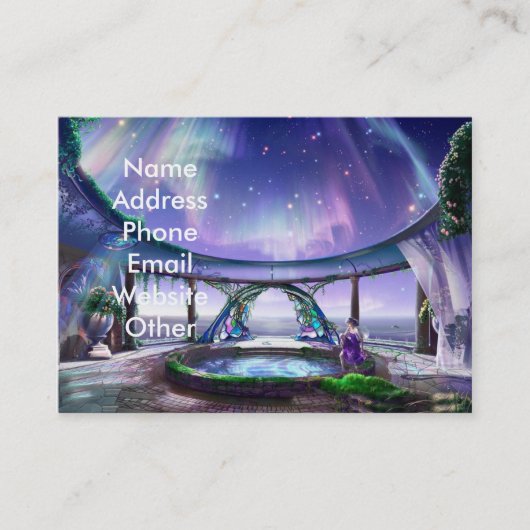 Fantasie-Pool-Visitenkarten Visitenkarte (Vorderseite)