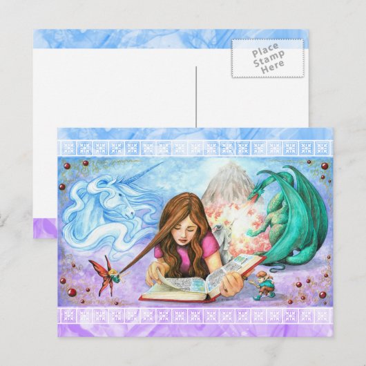 Fantasie Postkarte (Vorne/Hinten)