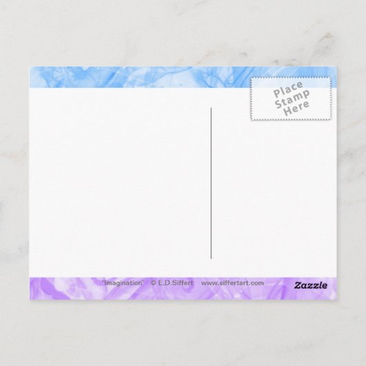 Fantasie Postkarte (Rückseite)