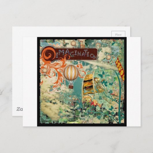 Fantasie Postkarte (Vorne/Hinten)