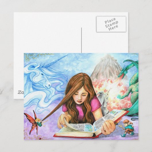 Fantasie Postkarte (Vorne/Hinten)