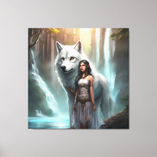 Fantasie- Premium Wrapped Canvas (Glanz) Leinwanddruck
