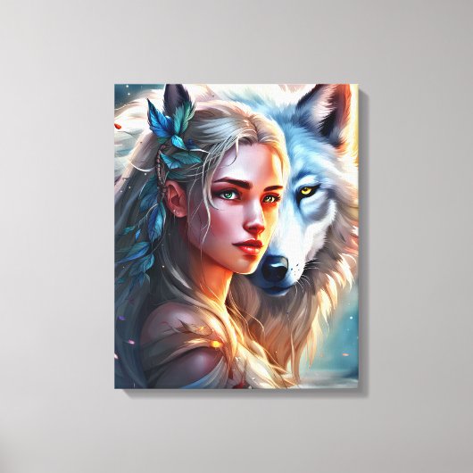 Fantasie- Premium Wrapped Canvas (Glanz) Leinwanddruck (Vorderseite)
