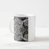 Fantasie | Rainbow Fraktal Art Kaffeetasse (Vorderseite Links)