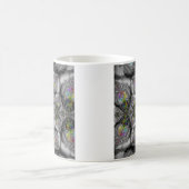 Fantasie | Rainbow Fraktal Art Kaffeetasse (Mittel)