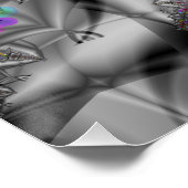 Fantasie | Rainbow Fraktal Art Poster (Ecke)