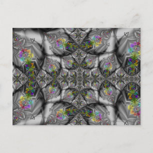 Fantasie Rainbow Fraktal Art Postkarte