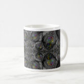 Fantasie | Rainbow Fraktal Art Wrap Kaffeetasse (VorderseiteRechts)