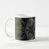 Fantasie | Rainbow Fraktal Art Wrap Kaffeetasse (Links)