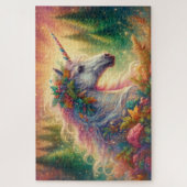 Fantasie Regenbogen Träumerisches Einhorn Puzzle (Vertikal)