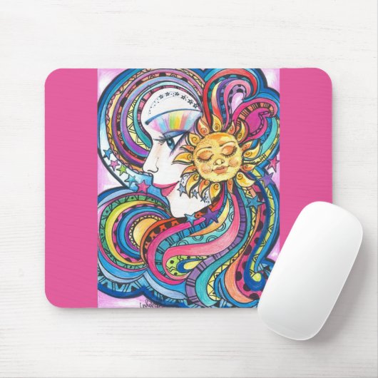 Fantasie-Regenbogen und Sun Mousepad (Mit Mouse)