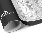 Fantasie-Reich und Märchen-Kalligraphie-Kunst Geschenkpapier (Rolleneckpunkt)