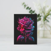 Fantasie-Rose Postkarte (Stehend Vorderseite)