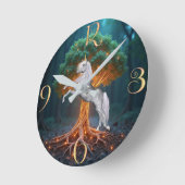 Fantasie Runde Wanduhr (Winkel)