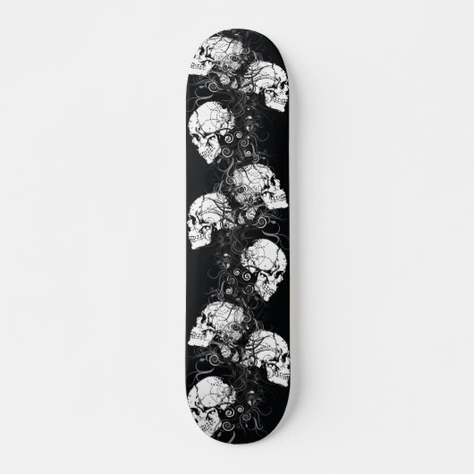 Fantasie-Schädel-Skateboard Skateboard (Vorne)